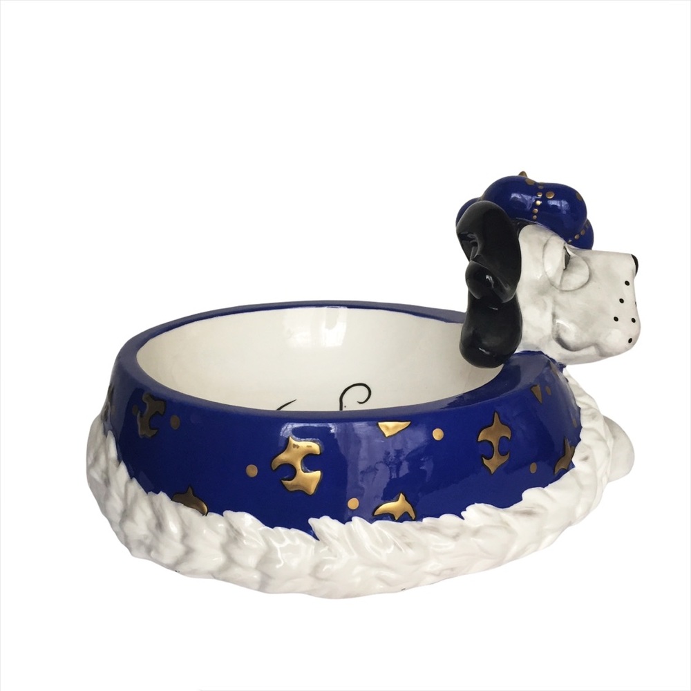 KAREN ROSSI SILVESTRI HandPainted Ceramic Dog Dish - Picture 5 of 7